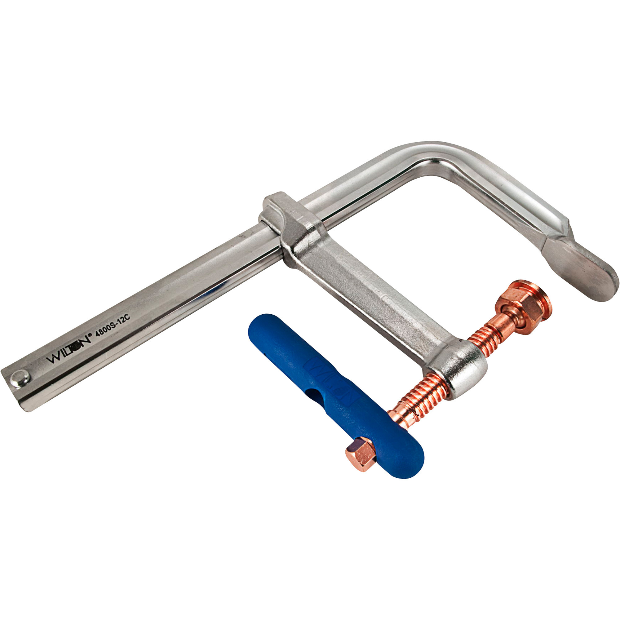 Wilton Spark-Duty Series Heavy-Duty F-Clamp, 12in. Opening, Model# 4800S-12C